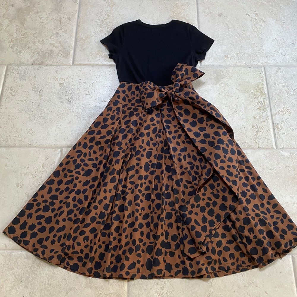 Brooke Wright Skirt & Sash Animal Print Size 14